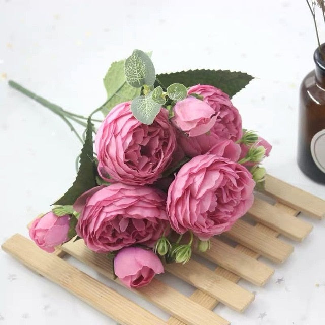 Artificial Peony Tea Rose Flowers