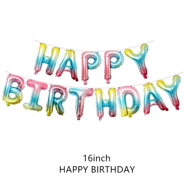 Happy Birthday Letter Refined Aluminium Foil Balloon
