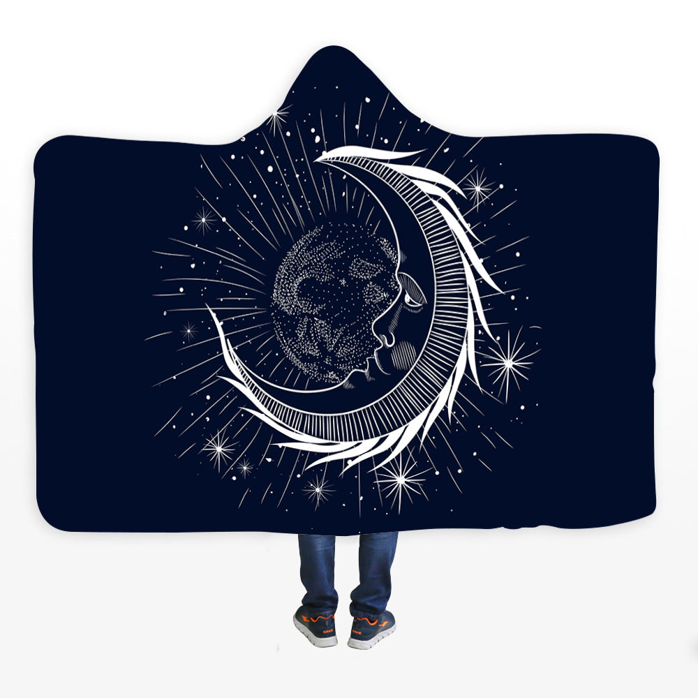 Hoodie Blanket Cloak Portable Microfiber Blanket