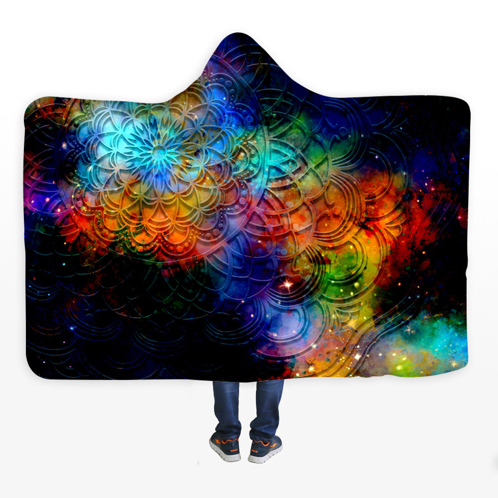 Hoodie Blanket Cloak Portable Microfiber Blanket