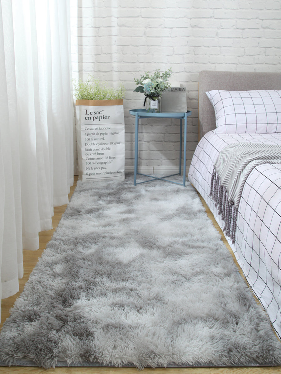 Carpet Floor Mat - Tie-dyed Variegated Silk Wool