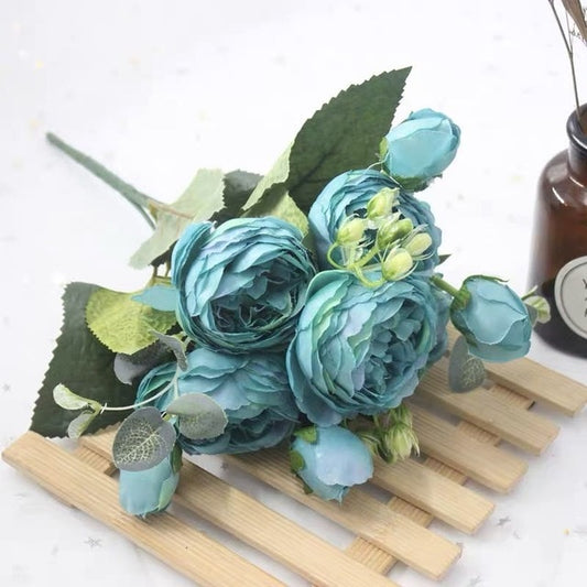 Artificial Peony Tea Rose Flowers