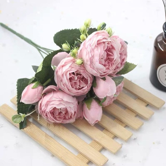 Artificial Peony Tea Rose Flowers
