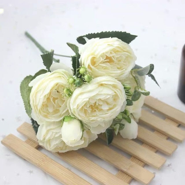 Artificial Peony Tea Rose Flowers