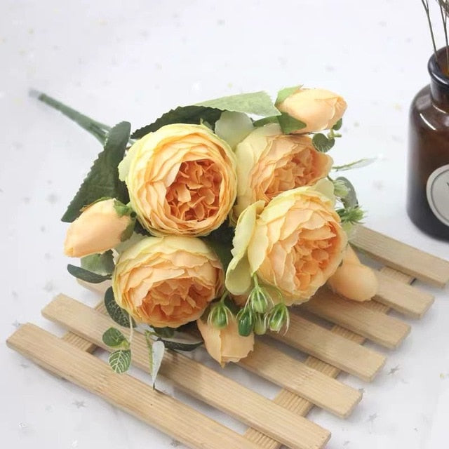 Artificial Peony Tea Rose Flowers