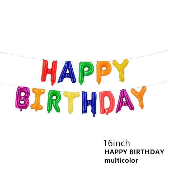 Happy Birthday Letter Refined Aluminium Foil Balloon