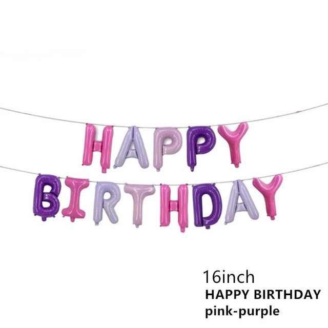 Happy Birthday Letter Refined Aluminium Foil Balloon