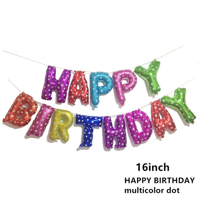 Happy Birthday Letter Refined Aluminium Foil Balloon