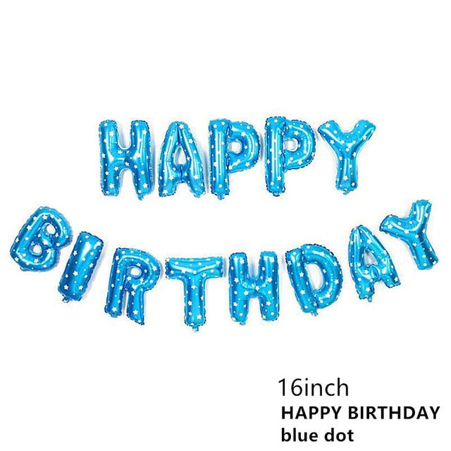 Happy Birthday Letter Refined Aluminium Foil Balloon
