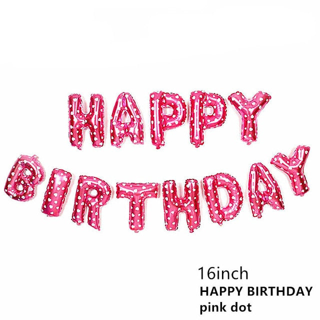 Happy Birthday Letter Refined Aluminium Foil Balloon
