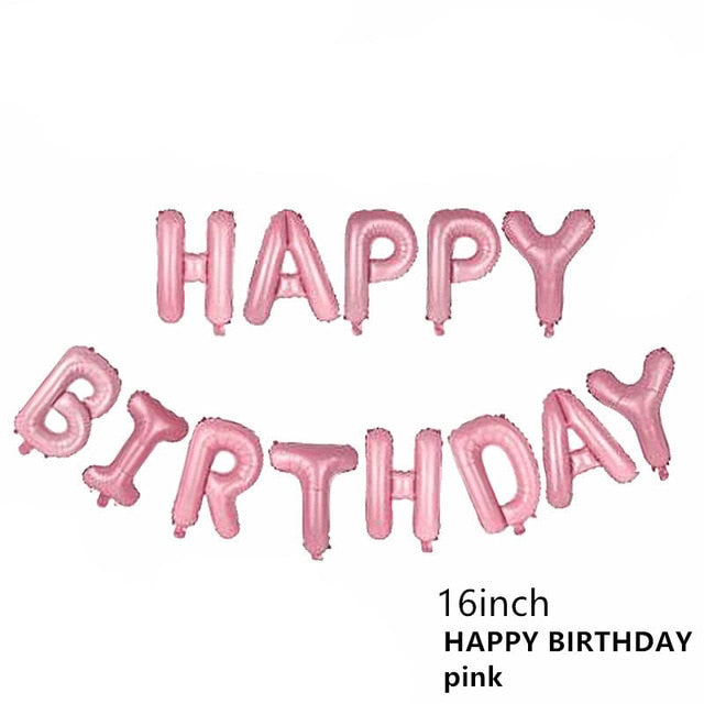 Happy Birthday Letter Refined Aluminium Foil Balloon