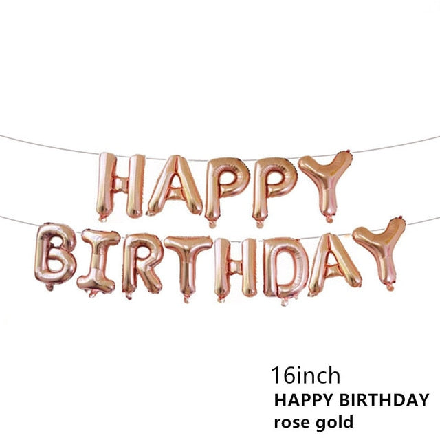Happy Birthday Letter Refined Aluminium Foil Balloon