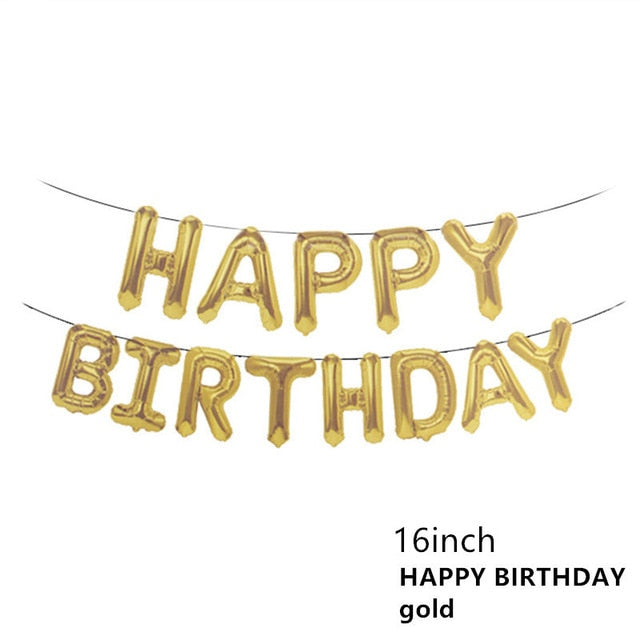 Happy Birthday Letter Refined Aluminium Foil Balloon