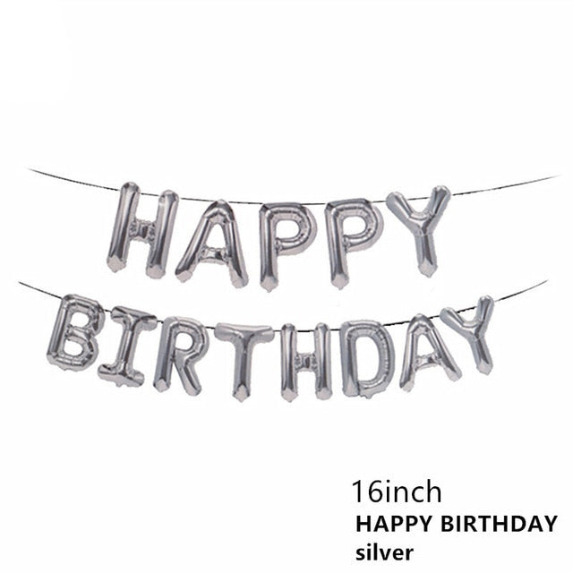 Happy Birthday Letter Refined Aluminium Foil Balloon