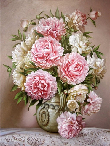 Evershine DIY Diamond Painting Flower Cross Stitch