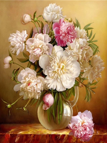 Evershine DIY Diamond Painting Flower Cross Stitch