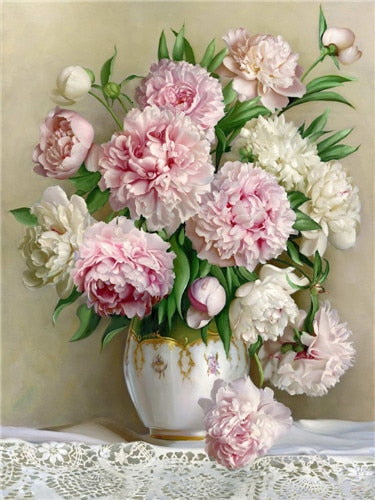 Evershine DIY Diamond Painting Flower Cross Stitch