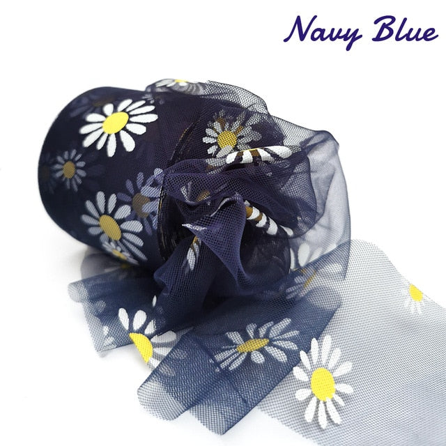Daisy Flower Tulle Ribbon Roll