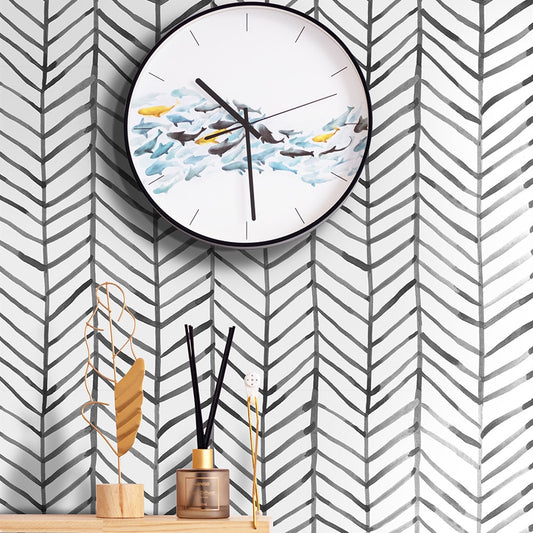 Modern Herringbone Wallpaper