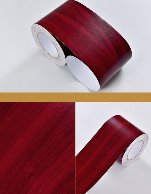 Mondecor DIY Vintage Wood Grain  Decorative Border Wallpaper
